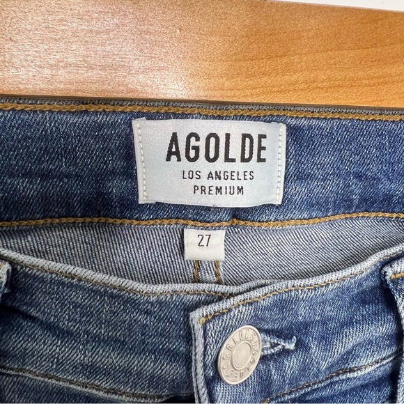 AGOLDE Sophie High Rise Distressed Pentacle Wash Jeans - Picture 4 of 5